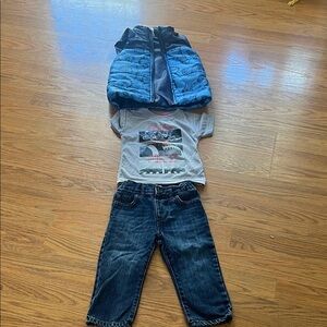 OshKosh B'gosh Blue and Gray Kids Matching Set